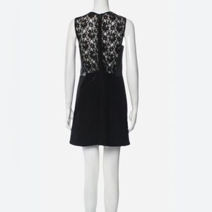 Maje Lamb Leather and Wool dress